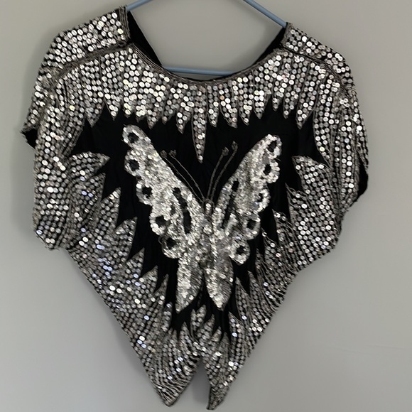 Super groovy 70’s sequined top - Picture 2 of 5